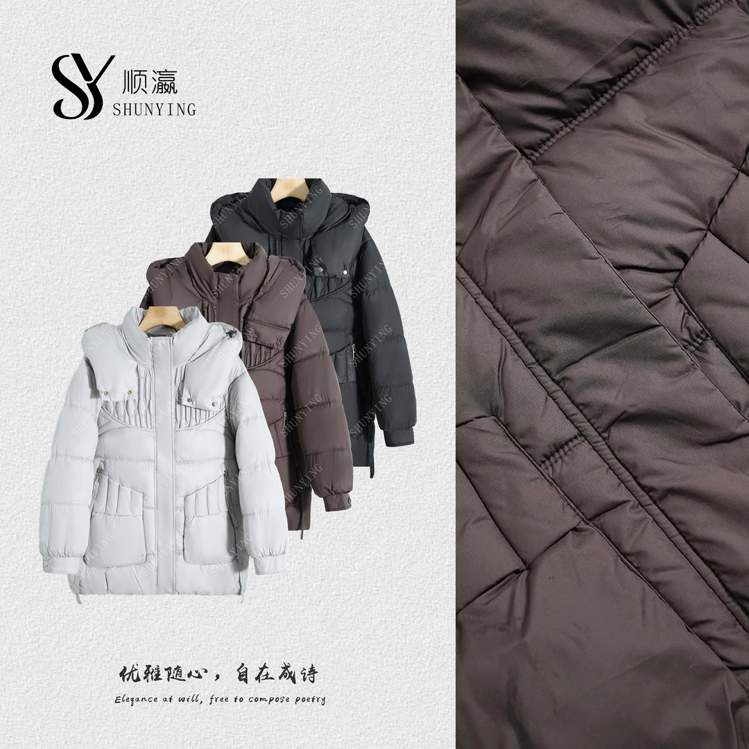 【仟娜】温暖舒适~时尚洋气保暖中长款连帽保暖棉服SY76MF8808