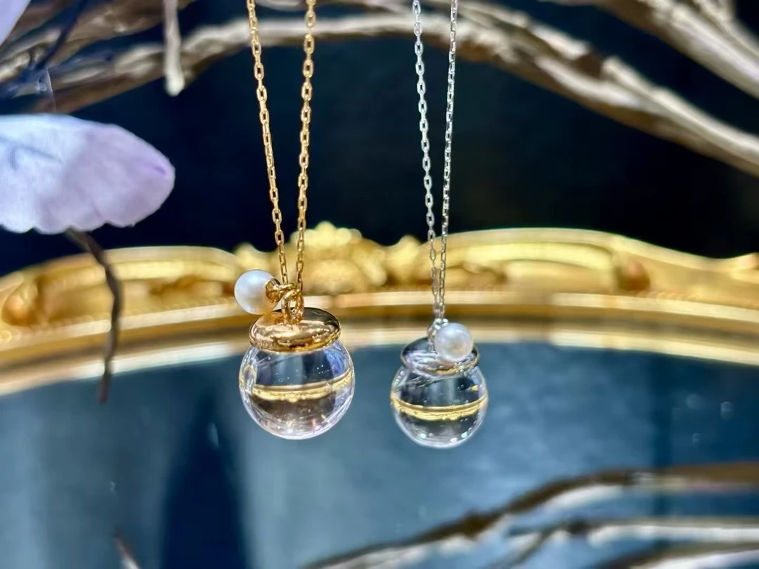 s51蜜罐双A全净体白水晶项链  多样性发一件