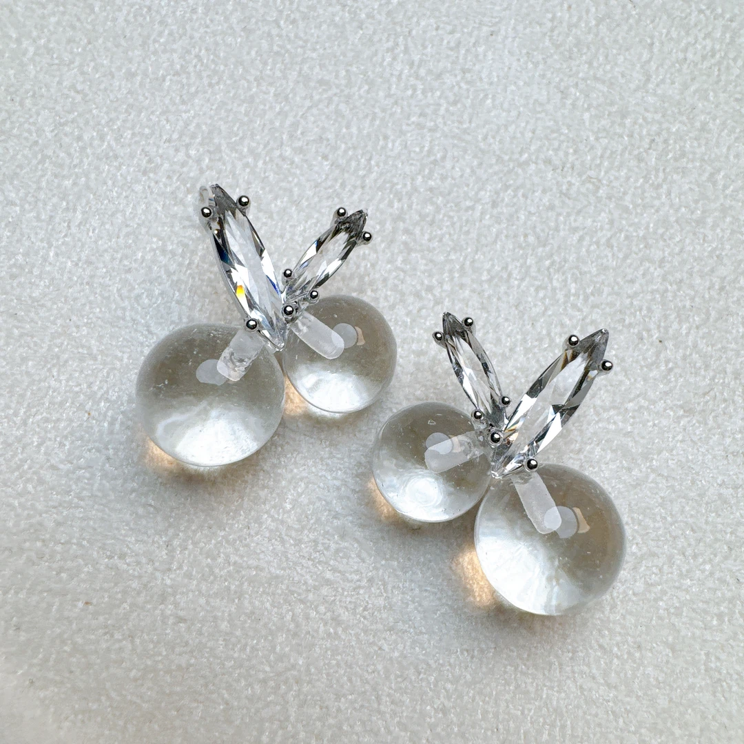 铜合金锆石耳饰 【雨桐轻奢饰品】设计款耳环YT02178