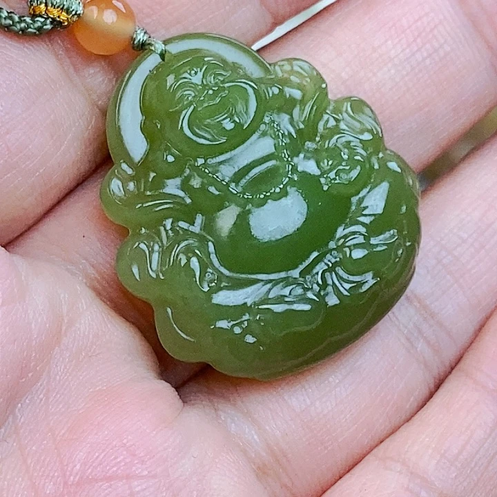 和田玉吊坠(不含链)未镶嵌