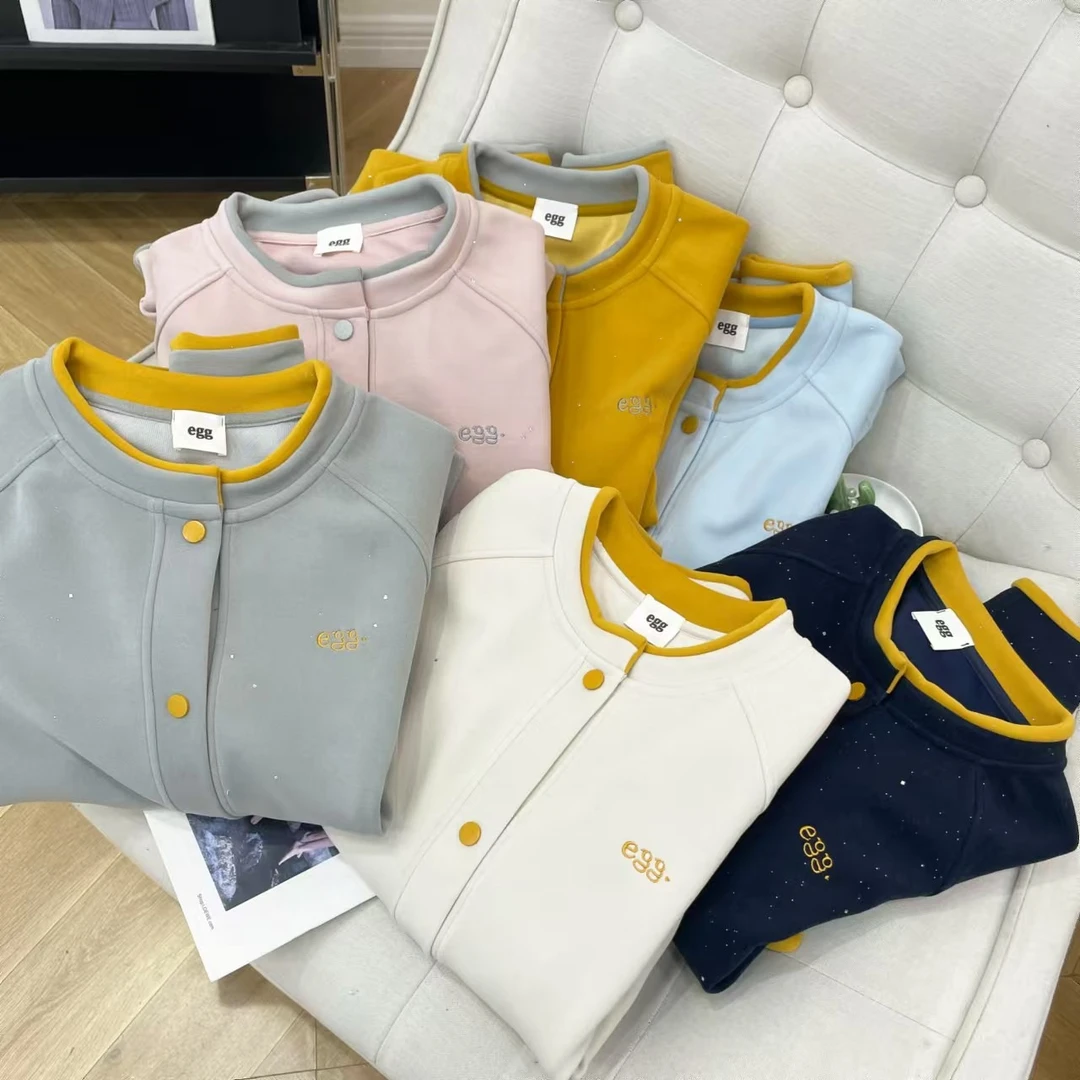 2025春季新款韩系满天星撞色通勤简约运动休闲外套舒适-BD801