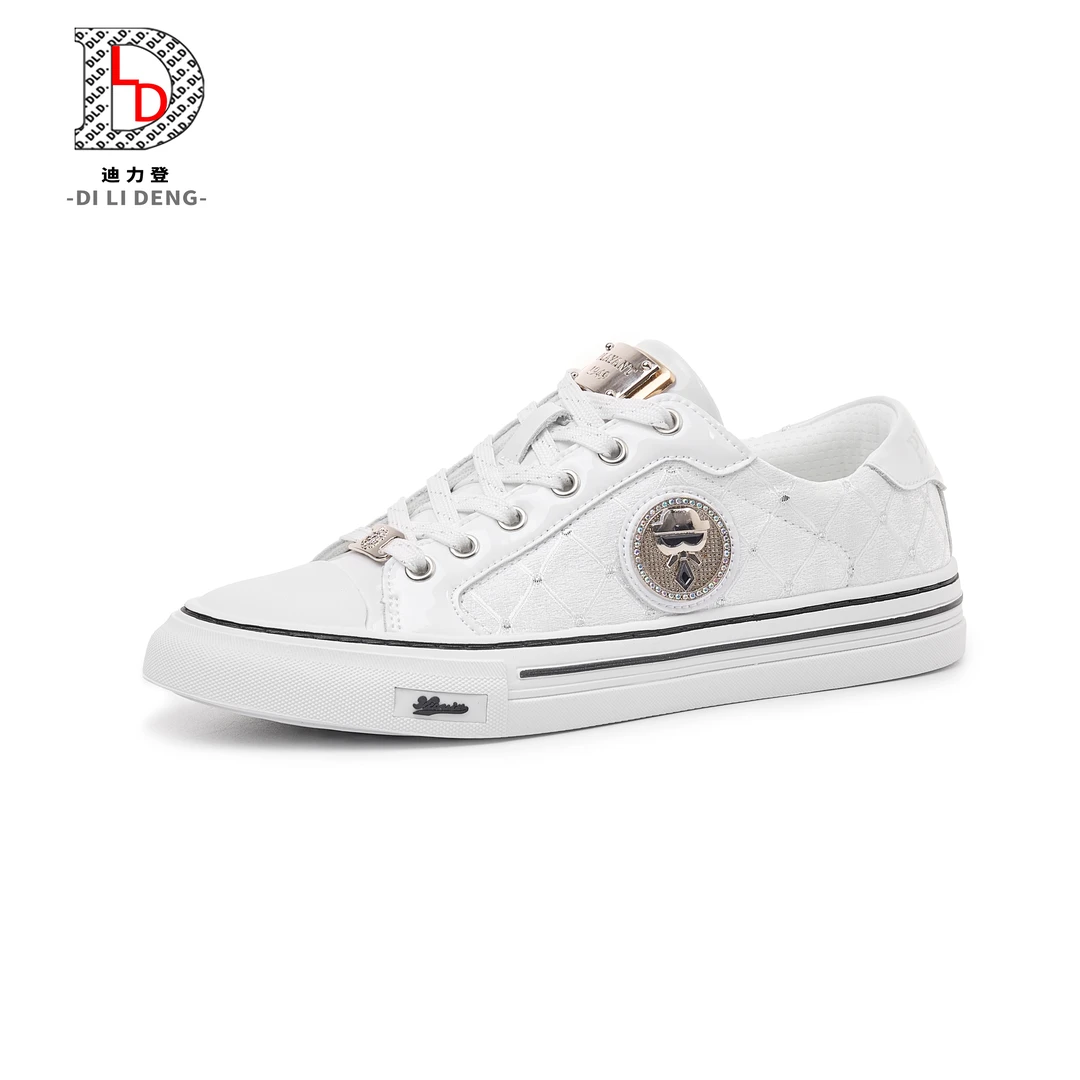 迪力登男士高端轻奢板鞋时尚夏季百搭情侣透气潮流低帮经典板鞋