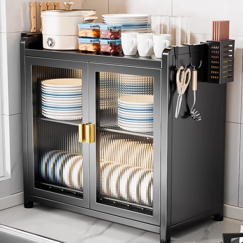 碗柜厨房置物架台面多功能放碗筷子碟盘餐具盒沥水架多层家用收纳