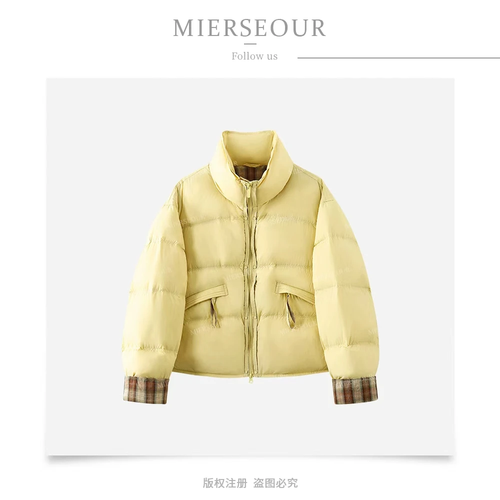 羽绒服女款爆款2025新款冰淇凌系列新国标90绒外套892A25