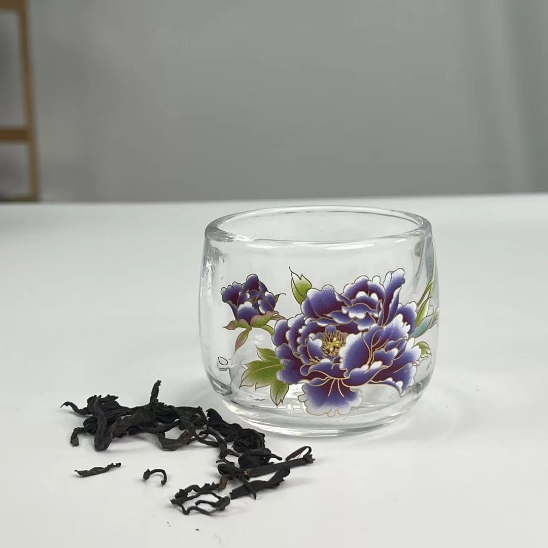 【变色紫牡丹】玻璃 B1133