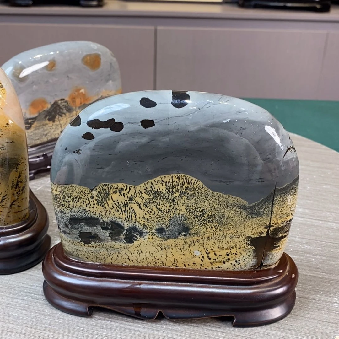 石材广西国画石草花石