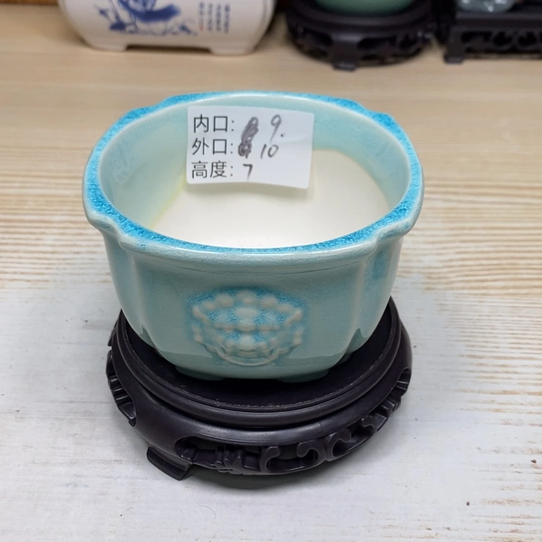 紫砂陶瓷花盆浮力