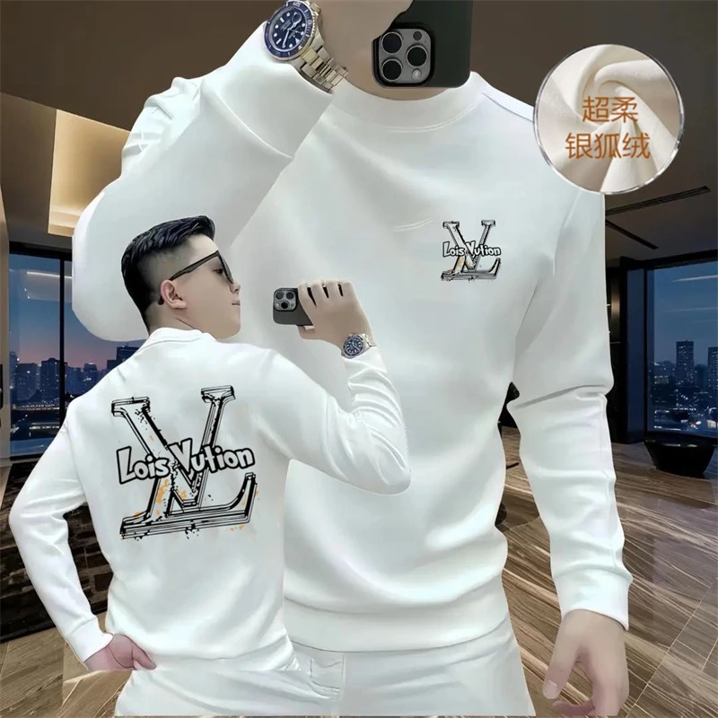 迪诺库克斯时尚潮流百搭潮牌圆领秋季新款时尚情侣修身卫衣打底衫