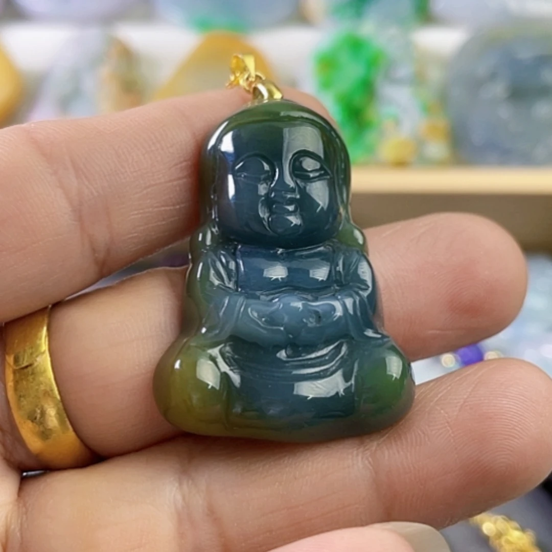 【闪购商品】翡翠未镶嵌颈饰舍*得天然翡翠吊坠