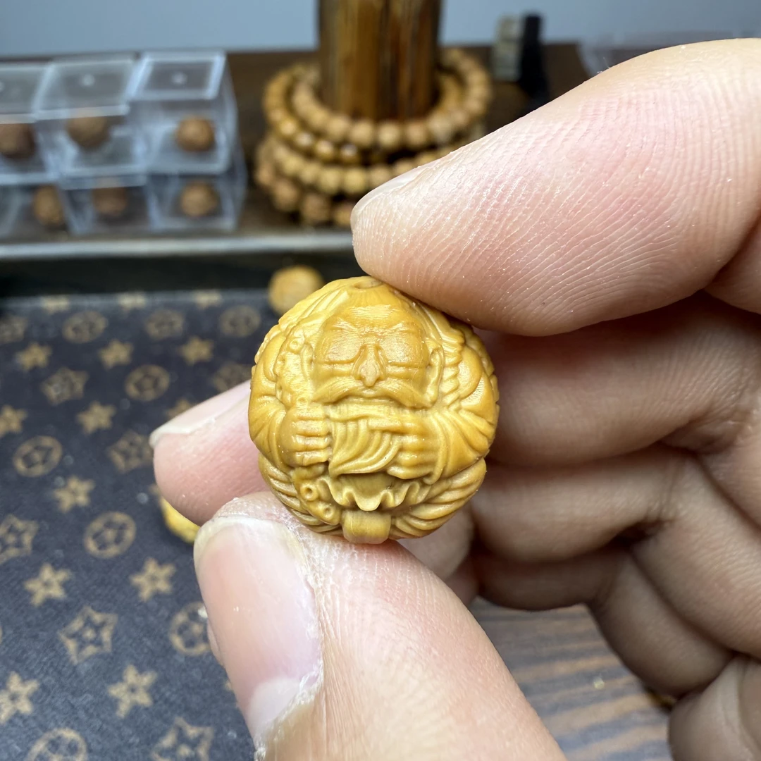 猴头 单颗 雕刻 龟仙人 素