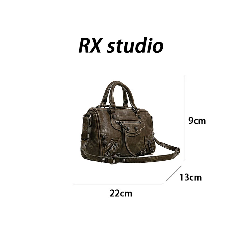 【南沙瑞熙】SK-62635-复古橄榄 轻奢时尚百搭女士新款单肩斜跨包