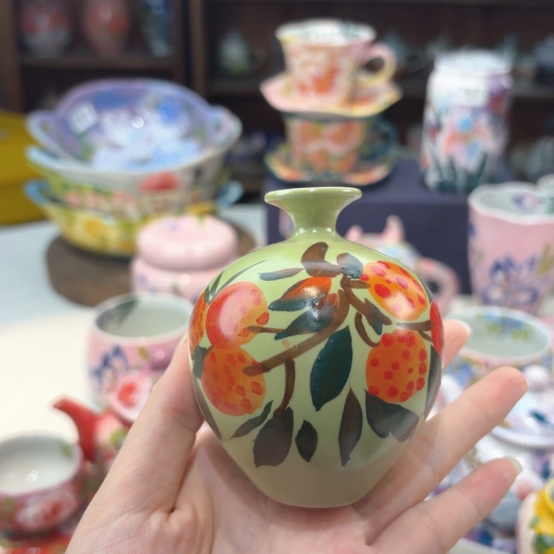 景德镇手绘高温釉下彩陶瓷茶具