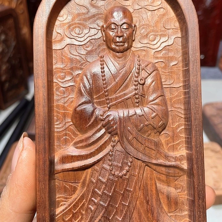 非洲紫檀（红花梨）丹**莲大号六面