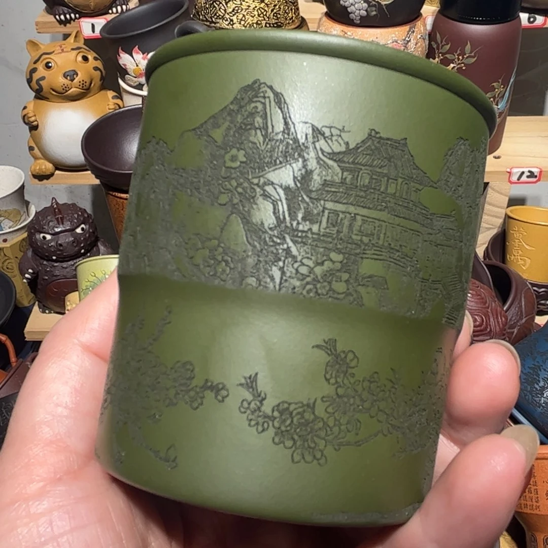 紫砂茶杯宜兴紫砂主人杯