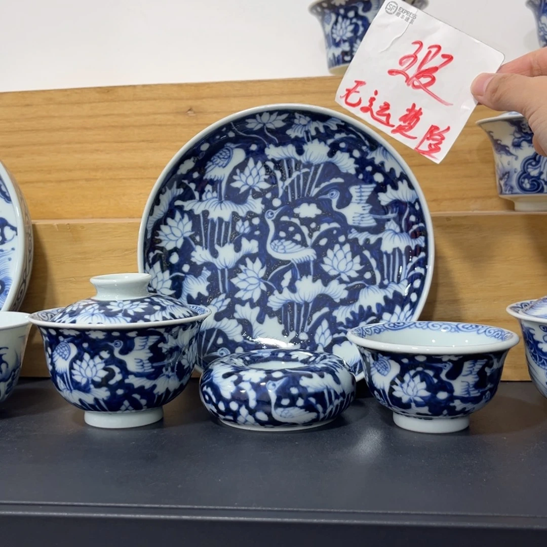 青花仿元一鹭连科