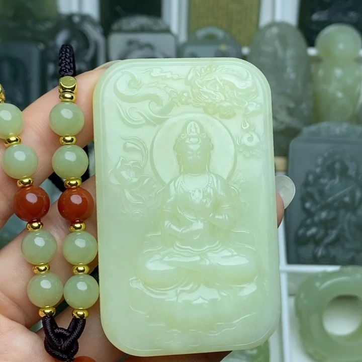 和田玉未镶嵌颈饰