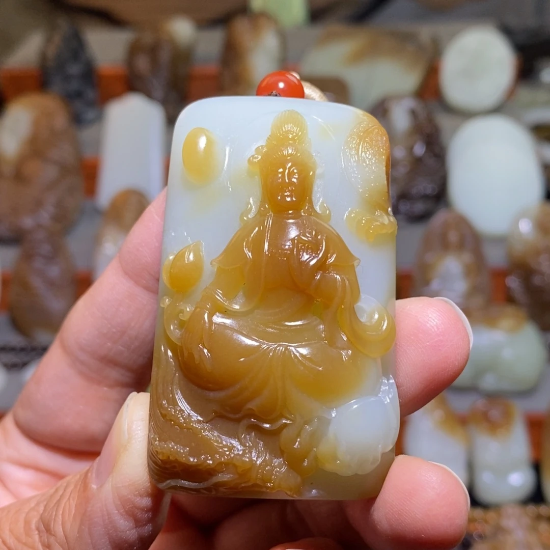 定制和田玉～*～自在观音