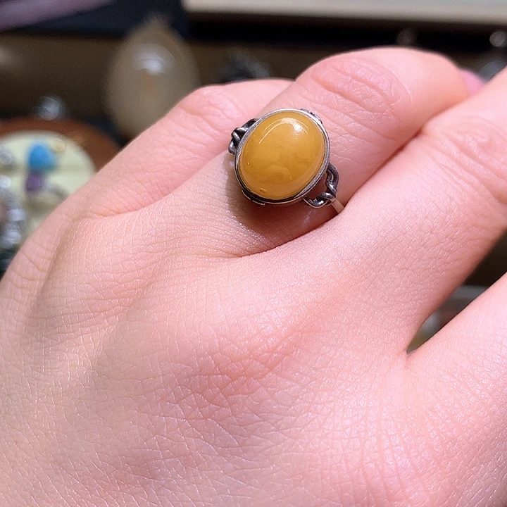 水晶戒指银S925镶嵌