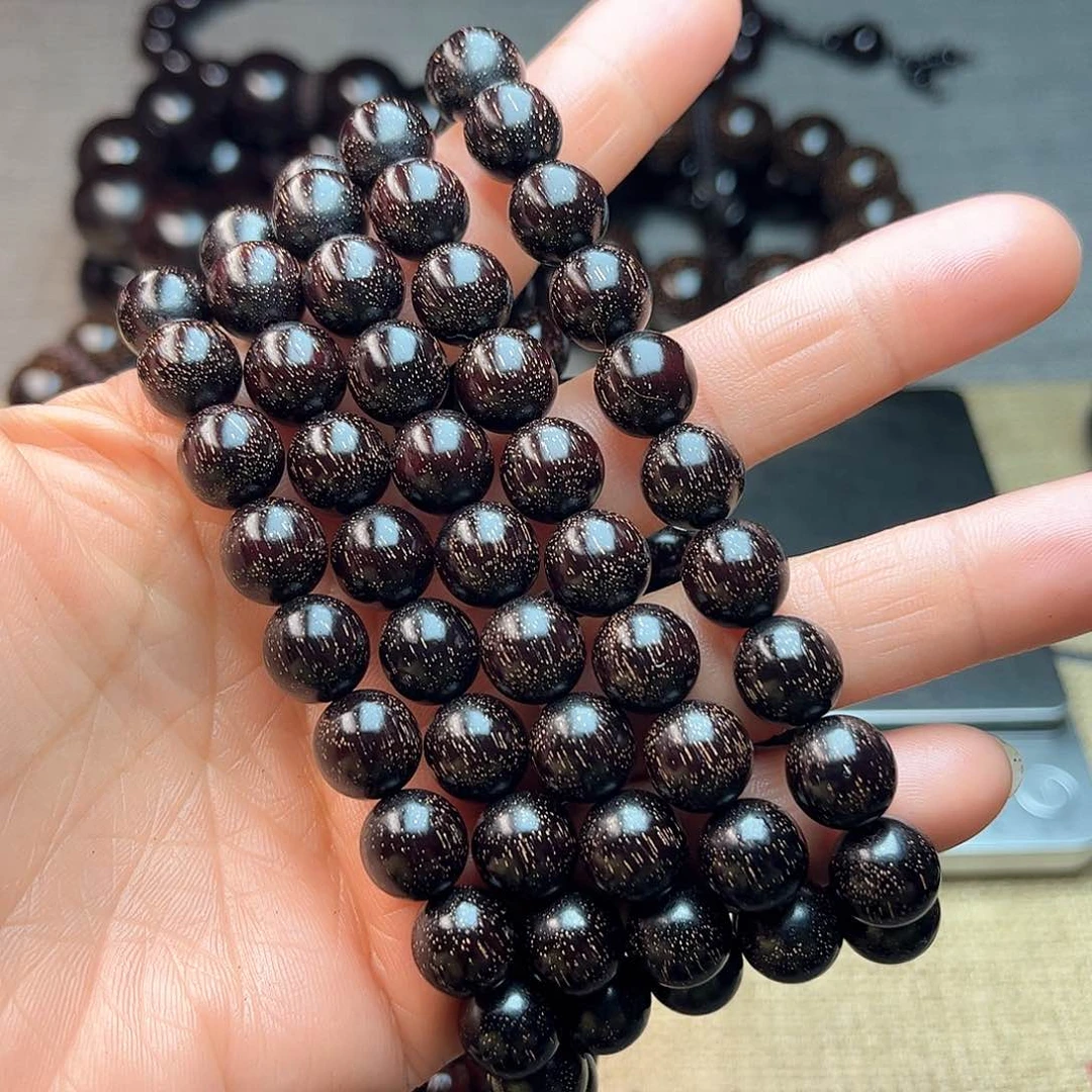 檀香紫檀（小叶紫檀）1.0 108颗 爆星