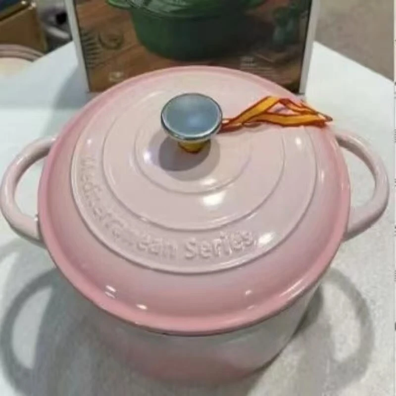 高颜值厨房家用铸铁锅炖煮不串味道珐琅搪瓷汤锅