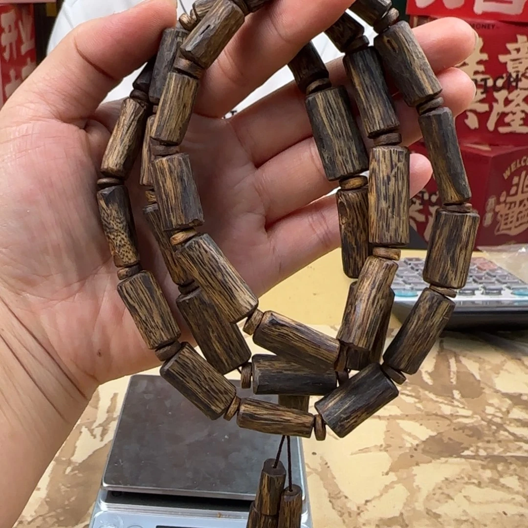 沉香手串绿棋张勺子树心油多样性发货1条52克