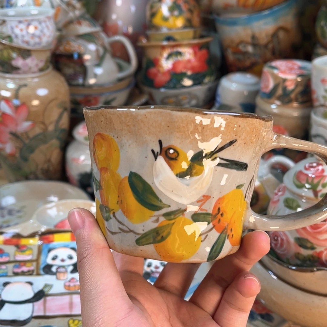 景德镇手工手绘杯