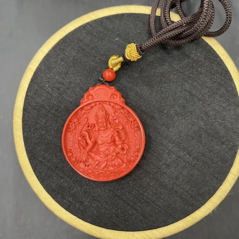 含辰砂工艺品含辰砂工艺品朱砂黄 吊坠-921084