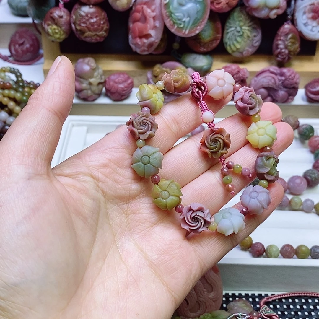 玛瑙/玉髓盐源玛瑙手链未镶嵌