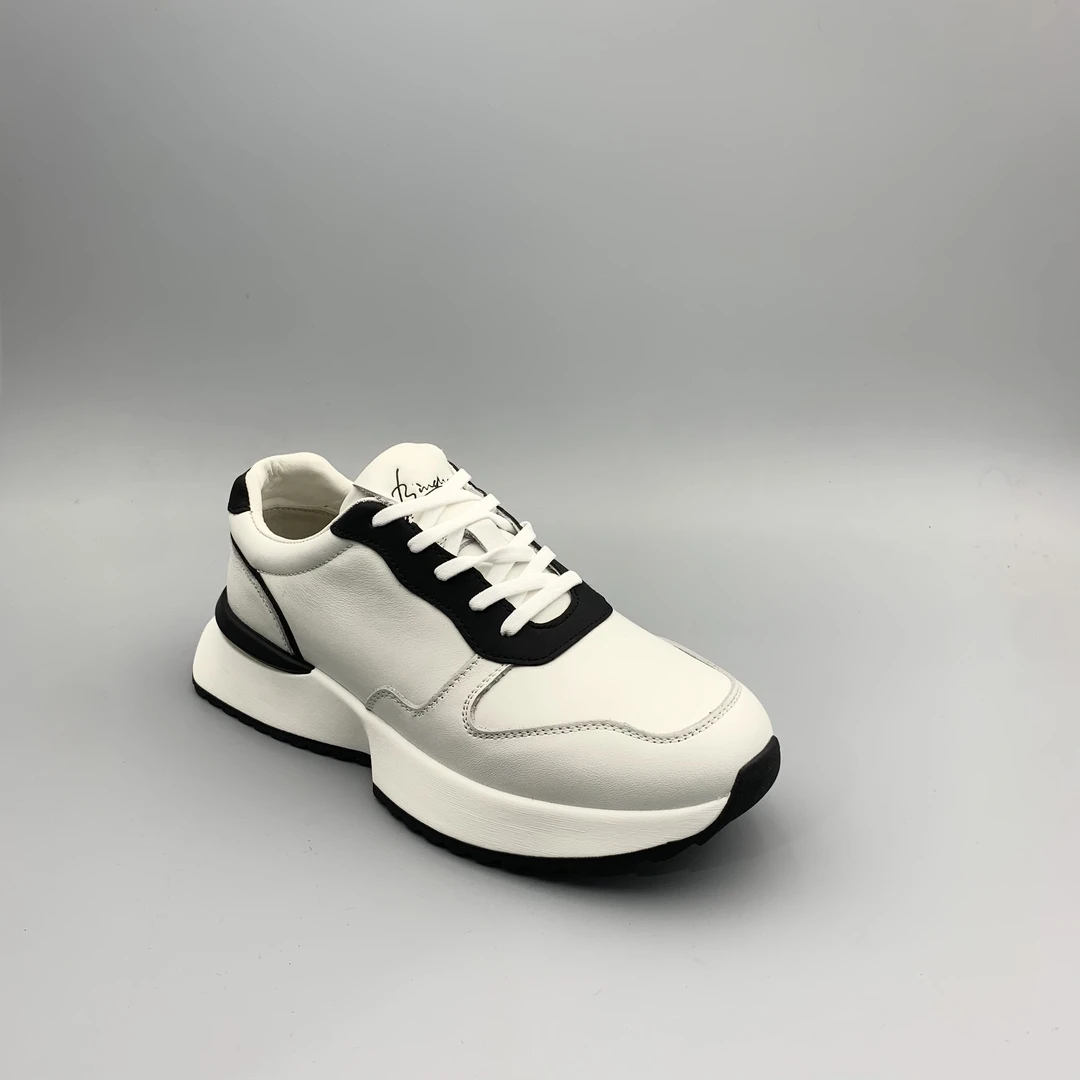 头层牛真皮男士系带厚底单鞋88201