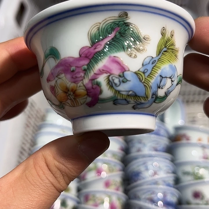 陶摆件景德镇陶瓷主人杯1223