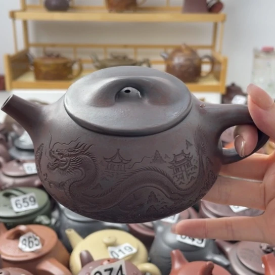气孔开裂紫砂微瑕