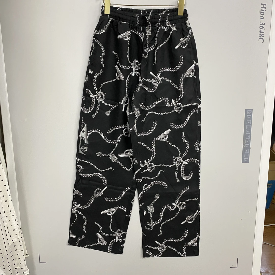 06289格子系桑蚕丝混纺走秀系列阔腿裤女品质9000➕渠道货