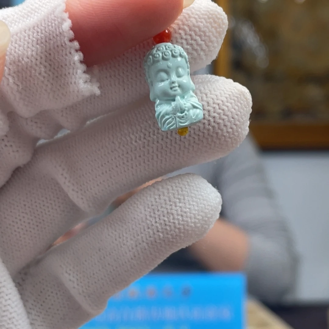 绿松石未镶嵌挂件