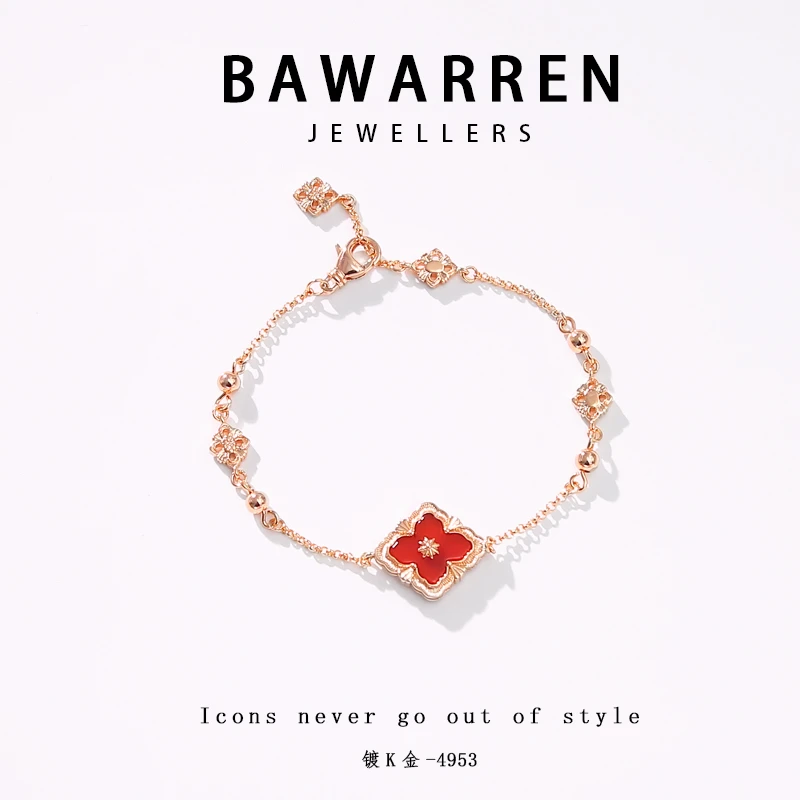 Bawarren 4953-红布手链时尚