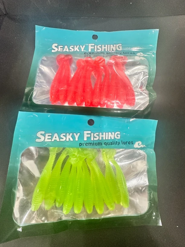 2包6.5厘米软饵T尾路亚饵