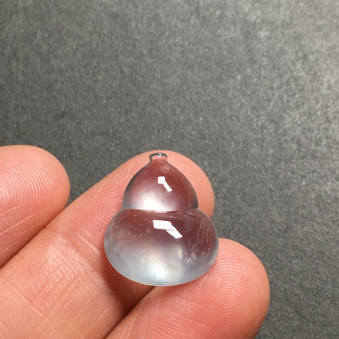 尺寸16.3-13.6-5.3甸翡翠玻璃钢葫芦玉吊坠项链颈饰时尚气质珠宝