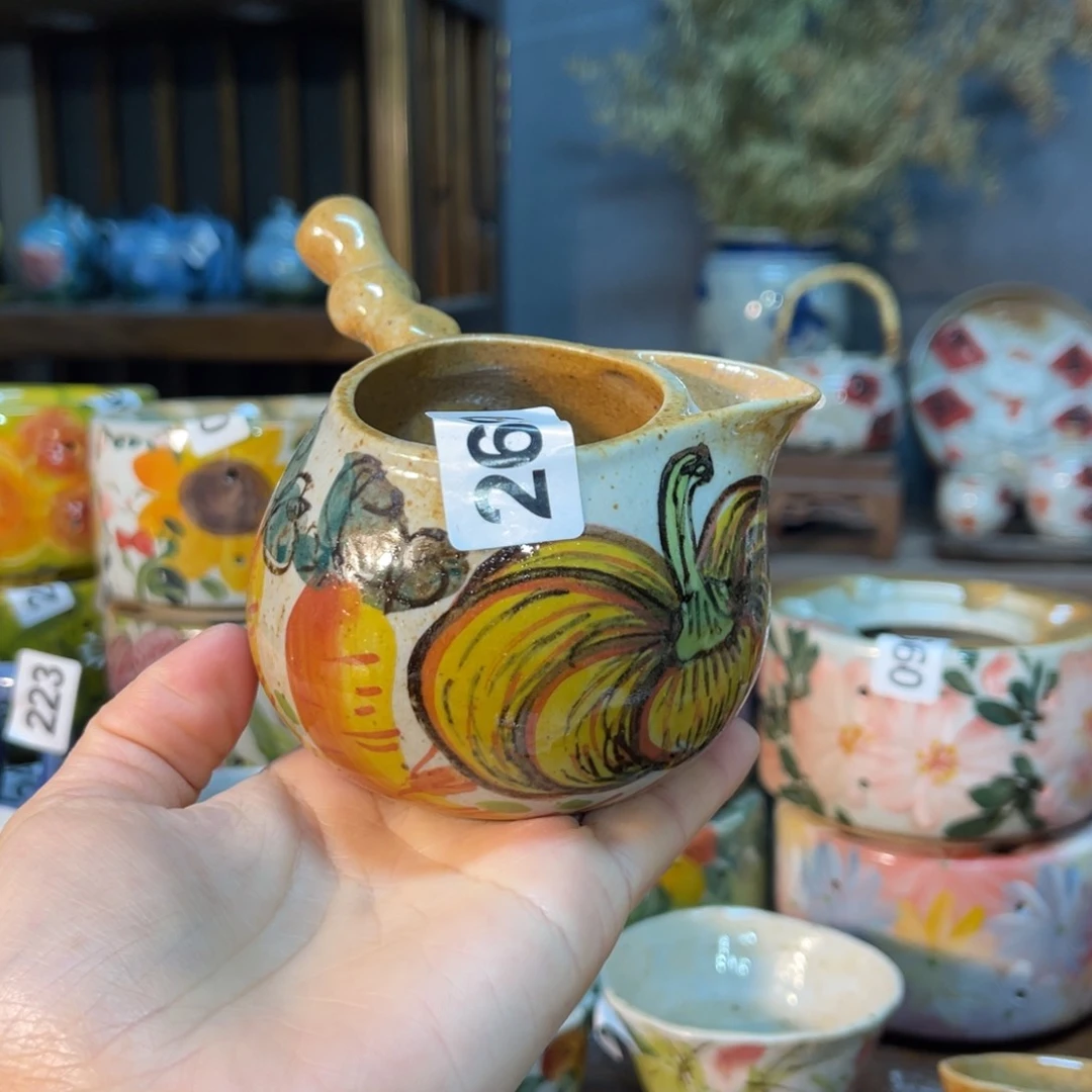 杯素浅陶瓷手工手绘