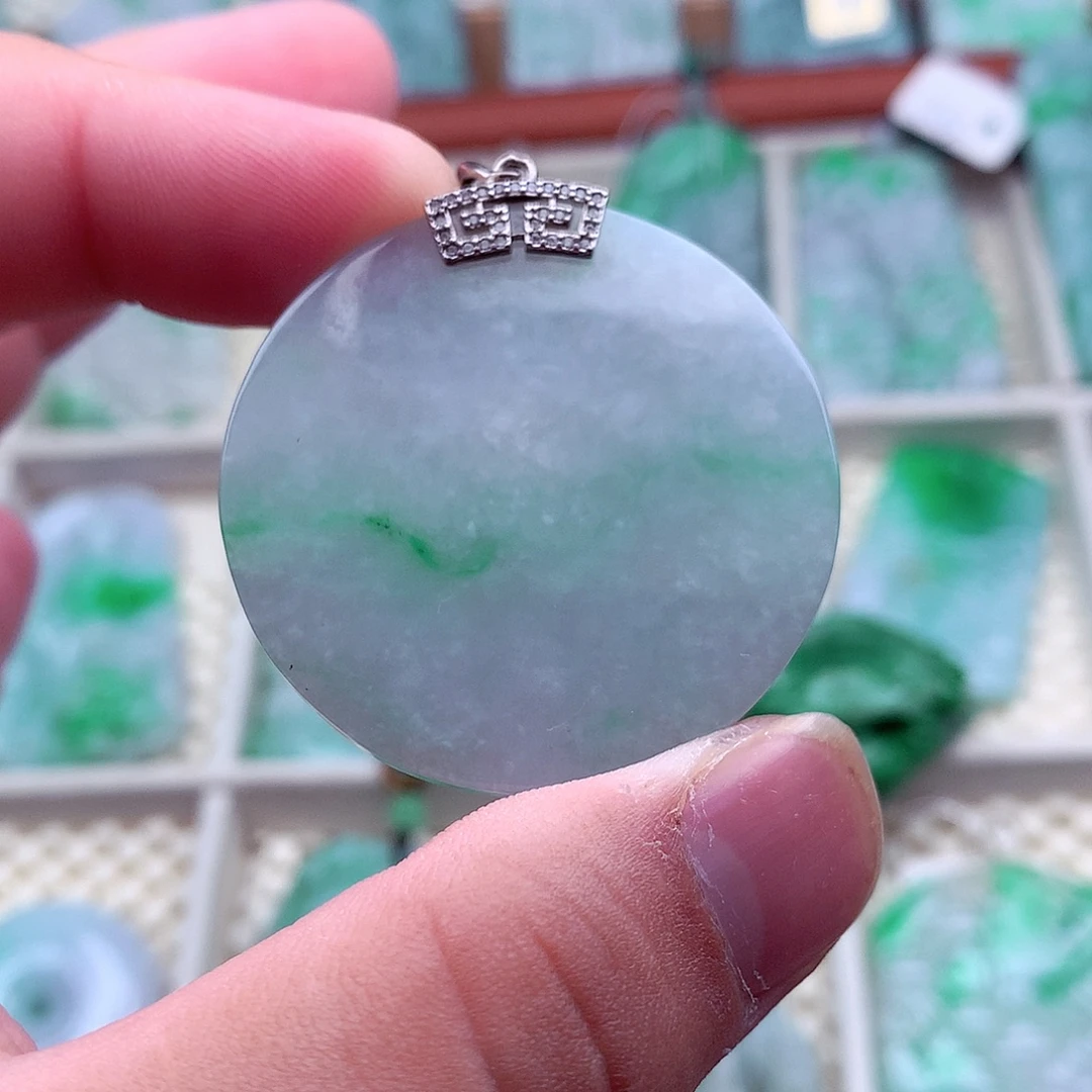 翡翠未镶嵌吊坠(不含链)