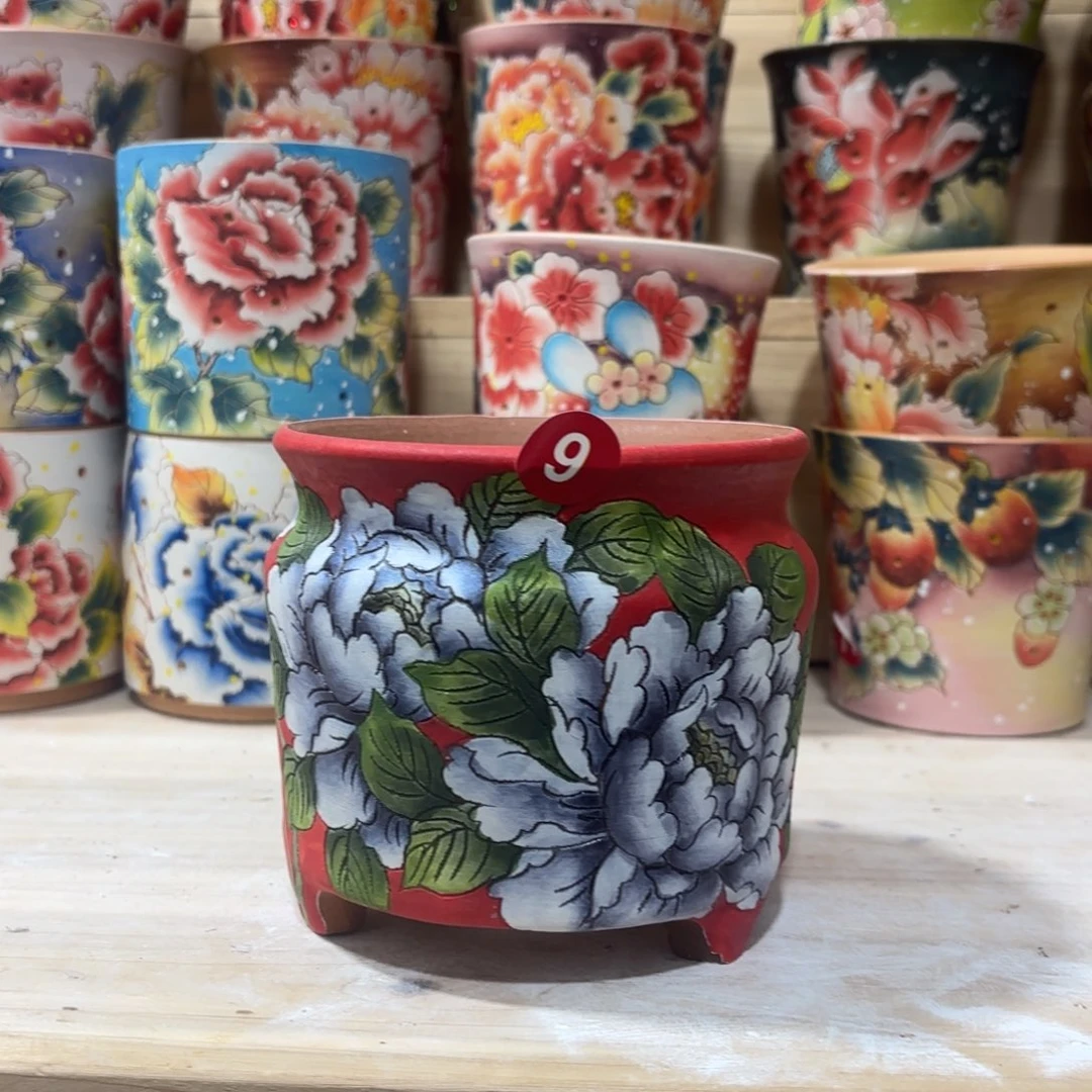 景德镇手绘花盆陶瓷11/11
