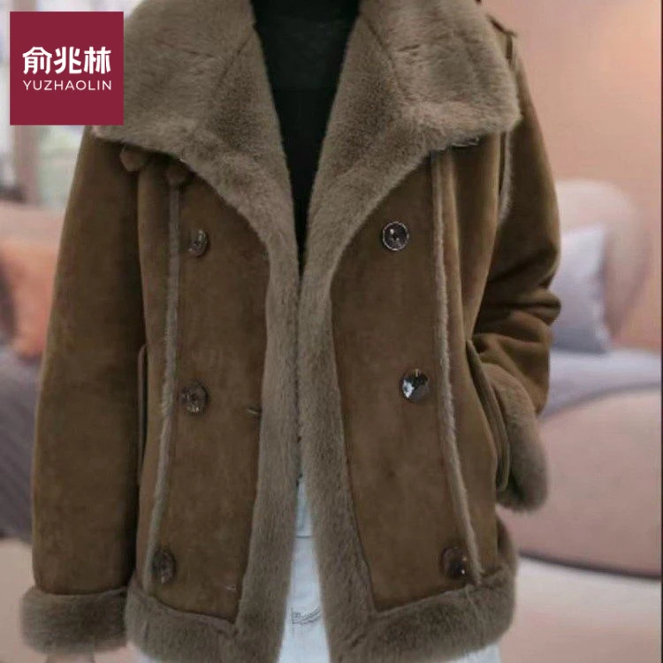 新款秋冬韩版宽松时尚气质百搭中长款加厚显瘦夹克小个子女装呢大
