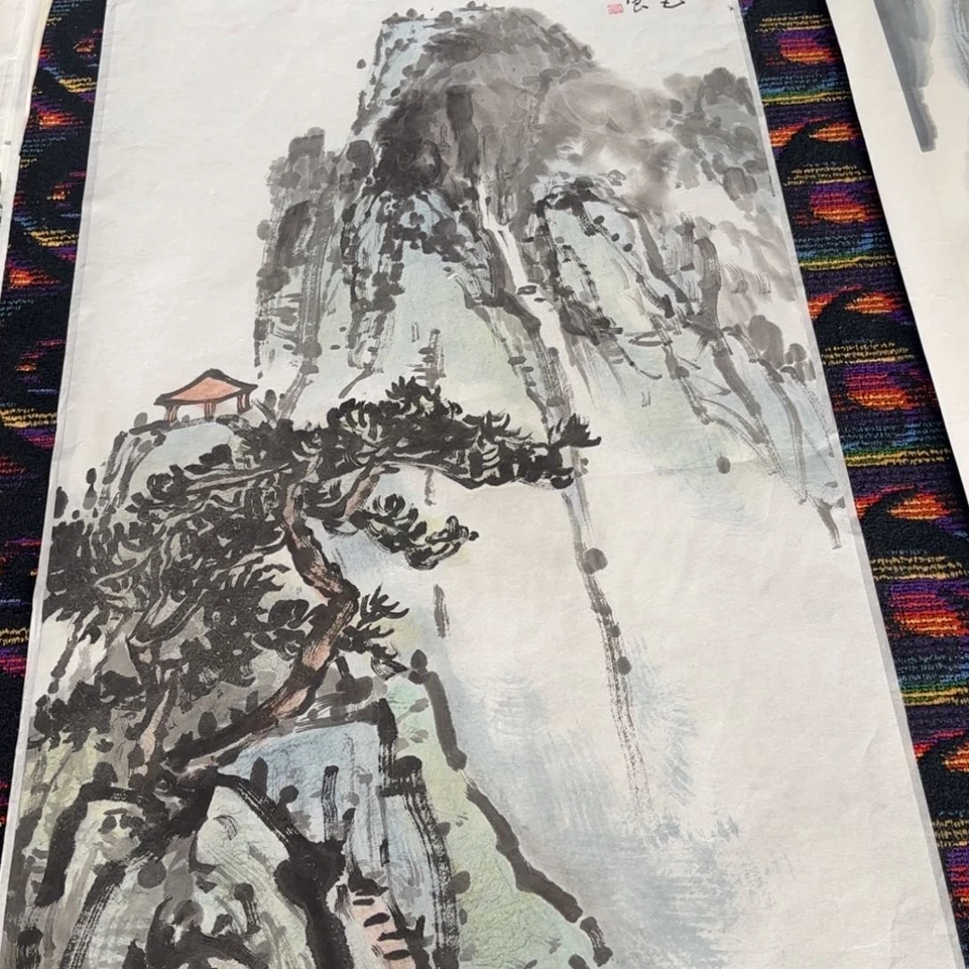 国画绘画作品 婉。