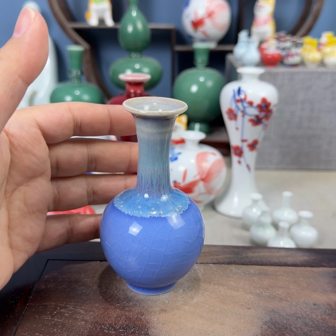 陶瓷手工小花器摆件