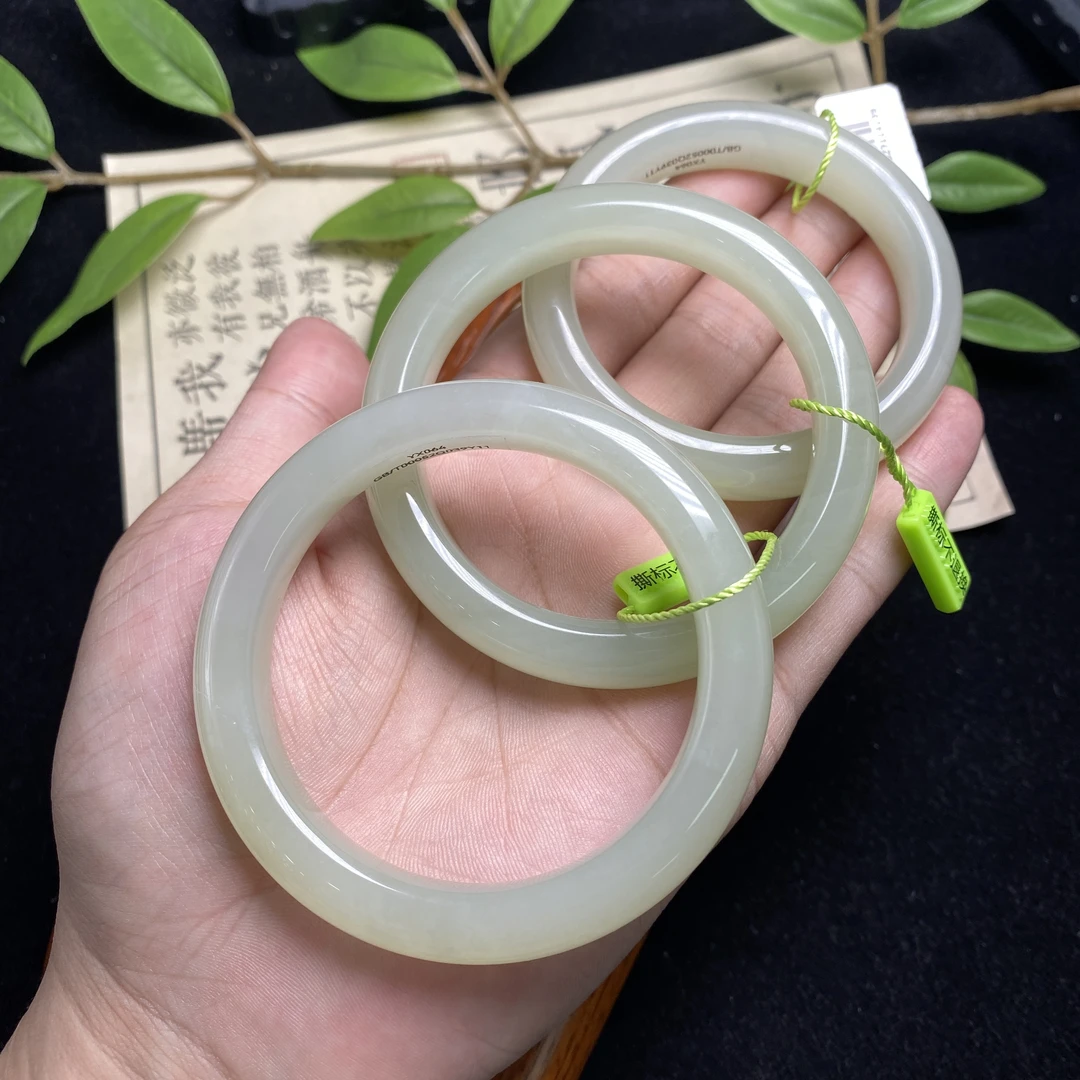 思懿手镯之家-和田玉晴水手镯-HST25092581-1-SY-多样性发一