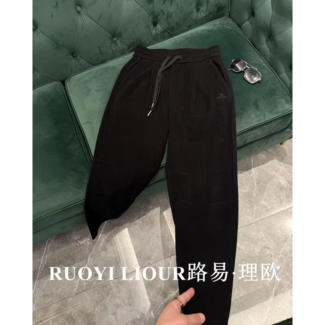 【路易理欧】欧货时尚潮流商务纯色修身冬季百搭休闲裤8075