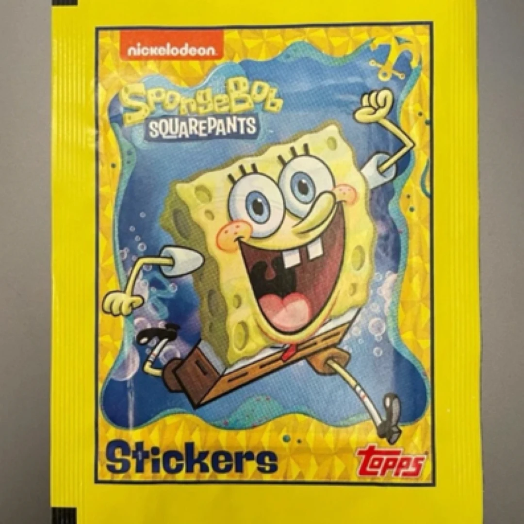 Topps 海绵宝宝贴纸 直播代拆