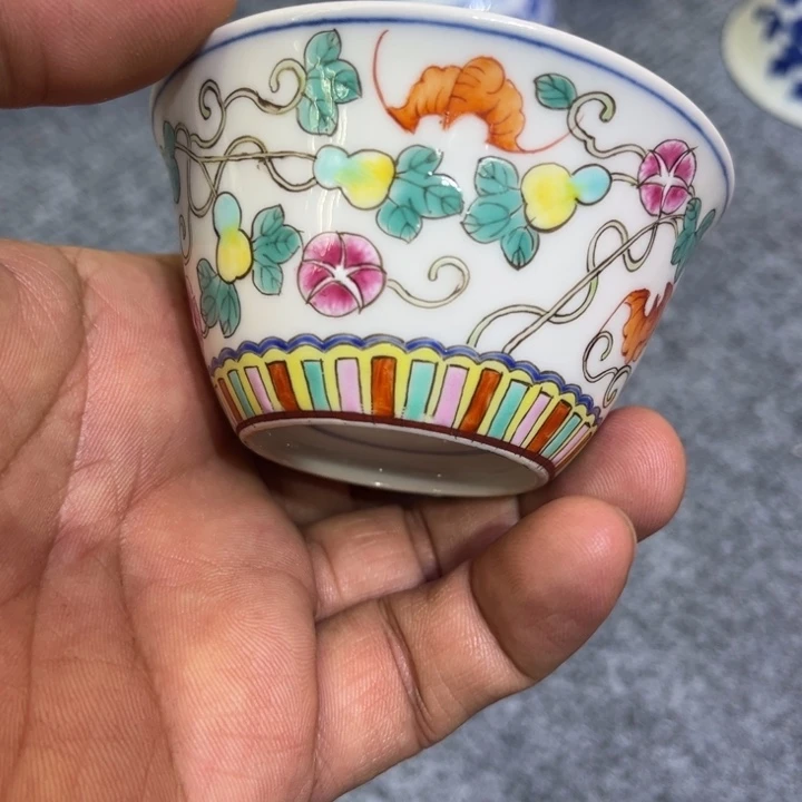 纯手绘精品盖碗杯