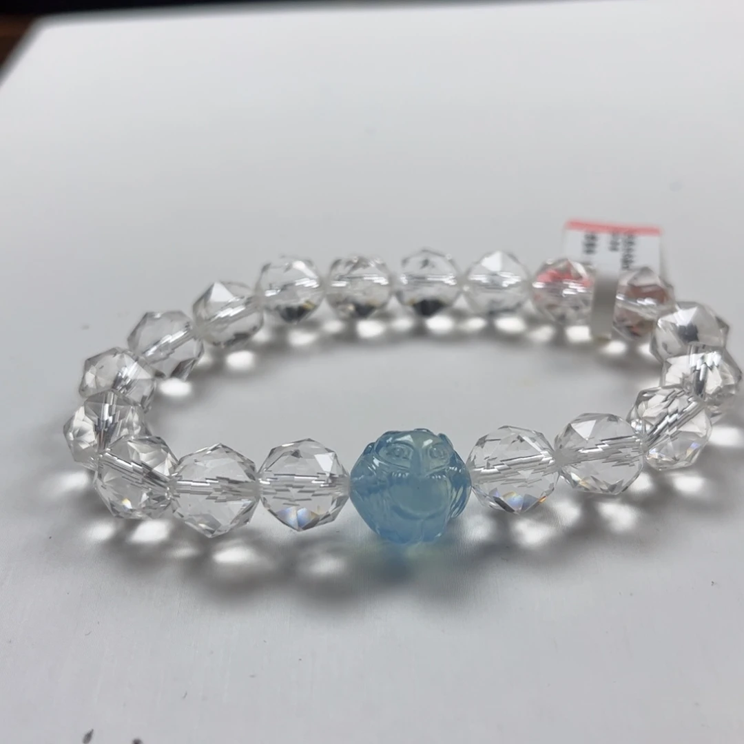 手链水晶未镶嵌白水晶切面搭配款