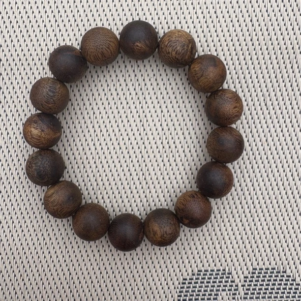 沉香【花姐专场】36号罗门黑棋1.4-18克沉水浮圆珠单圈多样性发一条