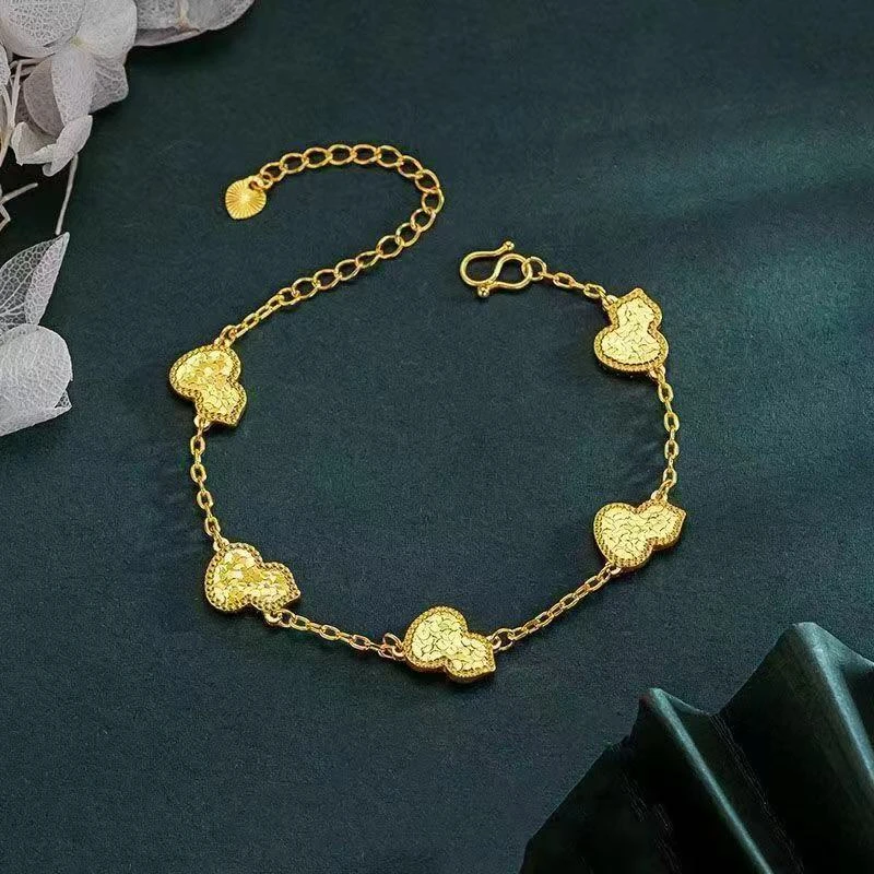 足银手链 999.9新款碎碎冰五花葫芦手链