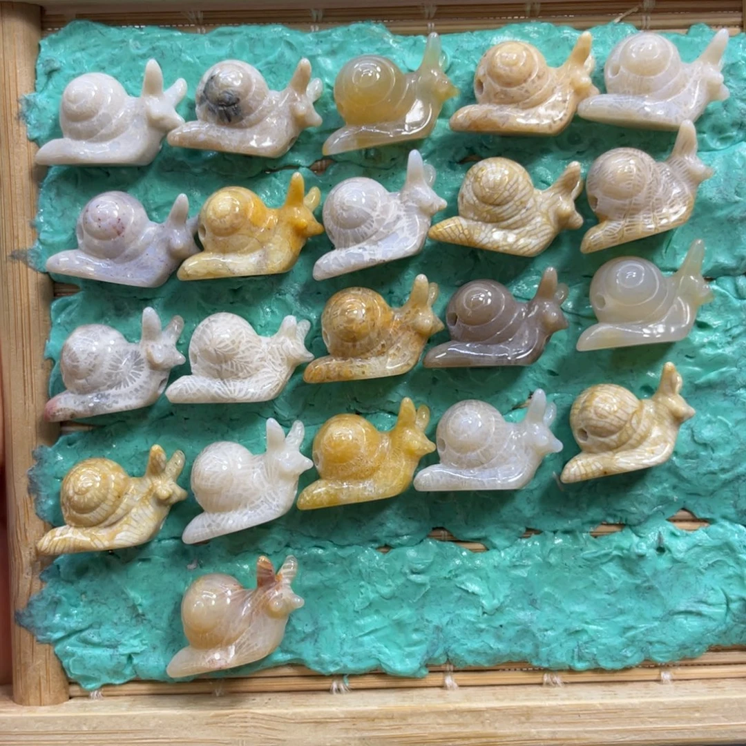 硅化玉未镶嵌颈饰蜗牛30米1个